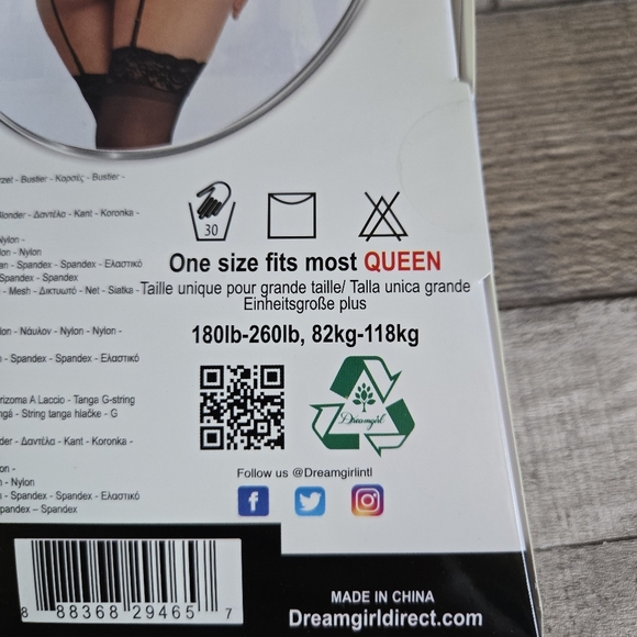 DREAMGIRL | Strappy Sheer Floral Lace Tie-Back Camigarter in Black sz PLUS - Picture 8 of 9